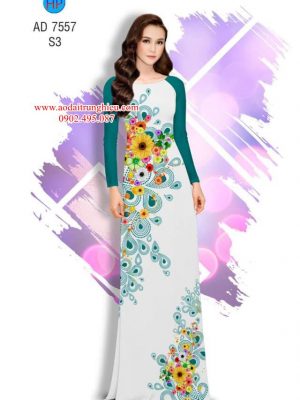 Vải áo dài Hoa in 3D kiểu mới AD 7557 33 1563208908 761 Vai ao dai Hoa in 3D kieu moi AD 7557