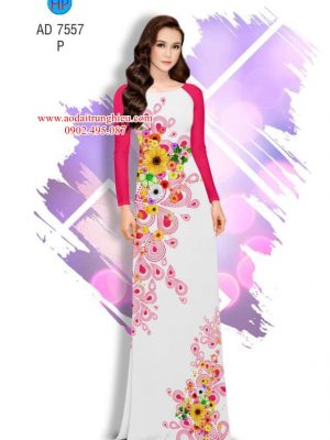 Vải áo dài Hoa in 3D kiểu mới AD 7557 37 1563208908 853 Vai ao dai Hoa in 3D kieu moi AD 7557
