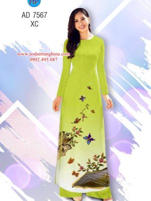 Vải áo dài Bướm kiểu mới AD 7567 30 1563284961 102 Vai ao dai Buom kieu moi AD 7567
