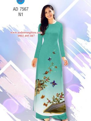 Vải áo dài Bướm kiểu mới AD 7567 21 1563284961 283 Vai ao dai Buom kieu moi AD 7567