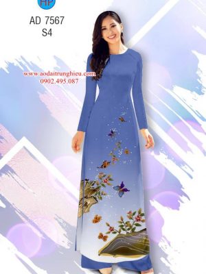 Vải áo dài Bướm kiểu mới AD 7567 33 1563284961 367 Vai ao dai Buom kieu moi AD 7567