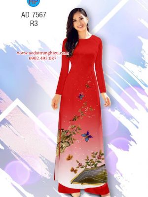 Vải áo dài Bướm kiểu mới AD 7567 35 1563284961 656 Vai ao dai Buom kieu moi AD 7567