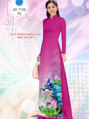 1563291077 134 Vai ao dai Cong va Hoa Sen thiet ke 2019