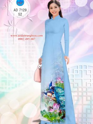 1563291077 517 Vai ao dai Cong va Hoa Sen thiet ke 2019