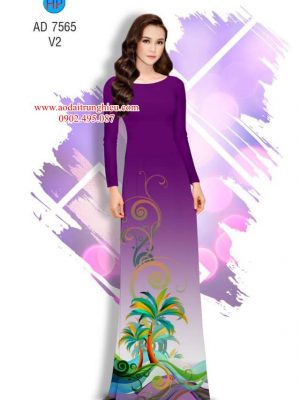 Vải áo dài Hoa văn mùa hè kiểu mới AD 7565 31 1563291442 878 Vai ao dai Hoa van mua he kieu moi AD