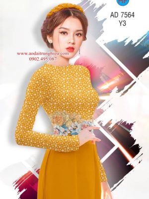 Vải áo dài Hoa in 3D kiểu mới AD 7564 29 1563291952 538 Vai ao dai Hoa in 3D kieu moi AD 7564
