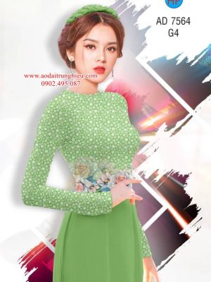 Vải áo dài Hoa in 3D kiểu mới AD 7564 23 1563291952 609 Vai ao dai Hoa in 3D kieu moi AD 7564