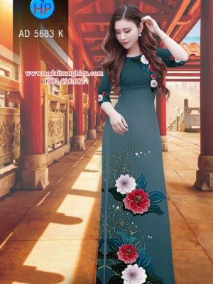 Vải áo dài Hoa in 3D kiểu mới AD 5683 23 1563292081 354 Vai ao dai Hoa in 3D kieu moi AD 5683