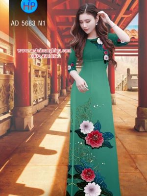 Vải áo dài Hoa in 3D kiểu mới AD 5683 22 1563292081 622 Vai ao dai Hoa in 3D kieu moi AD 5683
