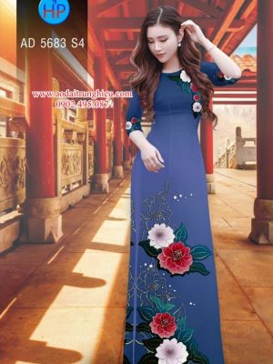 Vải áo dài Hoa in 3D kiểu mới AD 5683 32 1563292082 150 Vai ao dai Hoa in 3D kieu moi AD 5683
