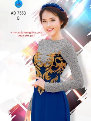 Vải áo dài Hoa văn sang chảnh mới ra AD 7553 21 1563292226 372 Vai ao dai Hoa van sang chanh moi ra AD