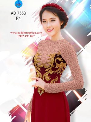 Vải áo dài Hoa văn sang chảnh mới ra AD 7553 34 1563292227 271 Vai ao dai Hoa van sang chanh moi ra AD