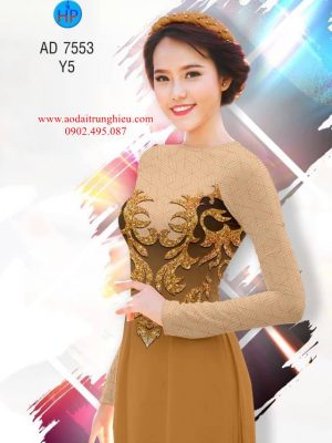 Vải áo dài Hoa văn sang chảnh mới ra AD 7553 33 1563292227 813 Vai ao dai Hoa van sang chanh moi ra AD