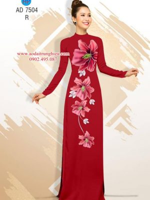 Vải áo dài Hoa in 3D kiểu mới AD 7504 26 1563794344 22 Vai ao dai Hoa in 3D kieu moi AD 7504