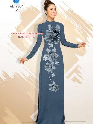 Vải áo dài Hoa in 3D kiểu mới AD 7504 28 1563794344 326 Vai ao dai Hoa in 3D kieu moi AD 7504