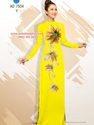 Vải áo dài Hoa in 3D kiểu mới AD 7504 32 1563794344 554 Vai ao dai Hoa in 3D kieu moi AD 7504