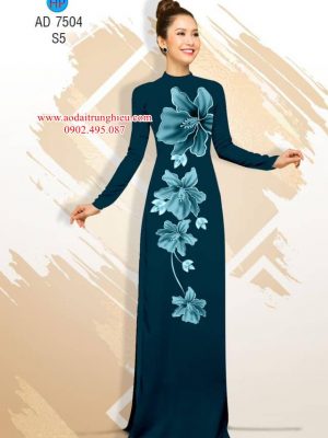 Vải áo dài Hoa in 3D kiểu mới AD 7504 22 1563794344 767 Vai ao dai Hoa in 3D kieu moi AD 7504