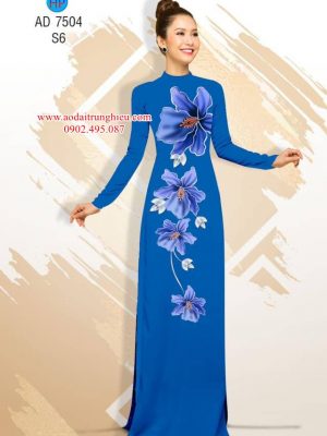 Vải áo dài Hoa in 3D kiểu mới AD 7504 21 1563794344 866 Vai ao dai Hoa in 3D kieu moi AD 7504