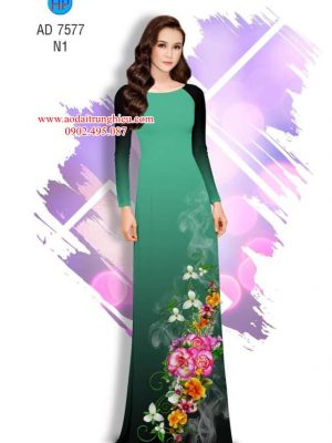 Vải áo dài Hoa in 3D kiểu mới AD 7577 30 1563795681 129 Vai ao dai Hoa in 3D kieu moi AD 7577