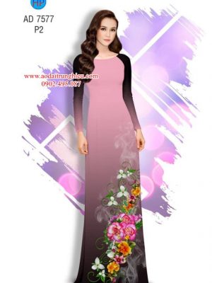 Vải áo dài Hoa in 3D kiểu mới AD 7577 29 1563795681 198 Vai ao dai Hoa in 3D kieu moi AD 7577