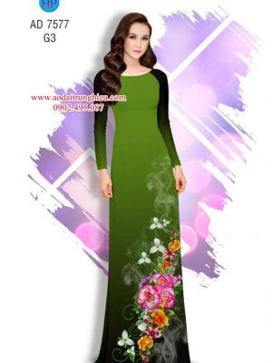 Vải áo dài Hoa in 3D kiểu mới AD 7577 32 1563795681 199 Vai ao dai Hoa in 3D kieu moi AD 7577