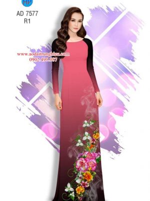 Vải áo dài Hoa in 3D kiểu mới AD 7577 22 1563795681 624 Vai ao dai Hoa in 3D kieu moi AD 7577