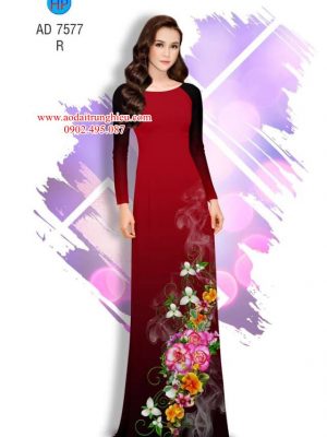 Vải áo dài Hoa in 3D kiểu mới AD 7577 31 1563795681 810 Vai ao dai Hoa in 3D kieu moi AD 7577