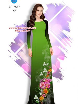 Vải áo dài Hoa in 3D kiểu mới AD 7577 25 1563795681 980 Vai ao dai Hoa in 3D kieu moi AD 7577