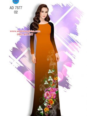 Vải áo dài Hoa in 3D kiểu mới AD 7577 33 1563795681 996 Vai ao dai Hoa in 3D kieu moi AD 7577