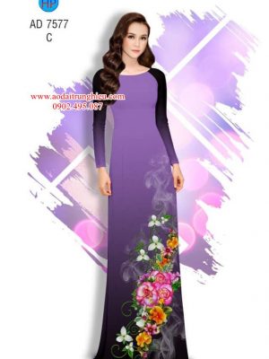 Vải áo dài Hoa in 3D kiểu mới AD 7577 36 1563795682 948 Vai ao dai Hoa in 3D kieu moi AD 7577