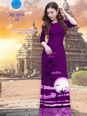 Vải áo dài Trăng trên biển kiểu mới AD 5394 27 1563795898 126 Vai ao dai Trang tren bien kieu moi AD 5394