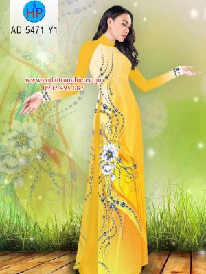 Vải áo dài Hoa in 3D kiểu mới AD 5471 35 1563796819 68 Vai ao dai Hoa in 3D kieu moi AD 5471