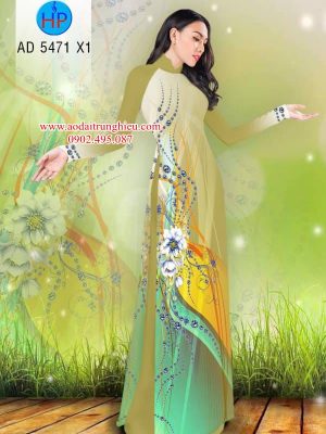 Vải áo dài Hoa in 3D kiểu mới AD 5471 27 1563796819 870 Vai ao dai Hoa in 3D kieu moi AD 5471