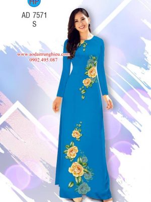 Vải áo dài Hoa hồng kiểu mới AD 7571 22 1563798238 288 Vai ao dai Hoa hong kieu moi AD 7571