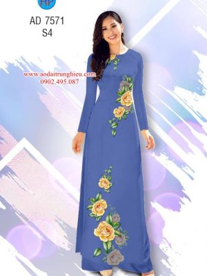 Vải áo dài Hoa hồng kiểu mới AD 7571 21 1563798238 830 Vai ao dai Hoa hong kieu moi AD 7571