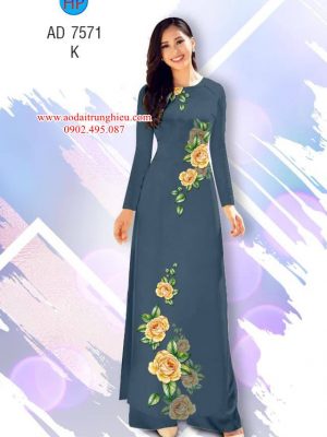 Vải áo dài Hoa hồng kiểu mới AD 7571 27 1563798238 894 Vai ao dai Hoa hong kieu moi AD 7571