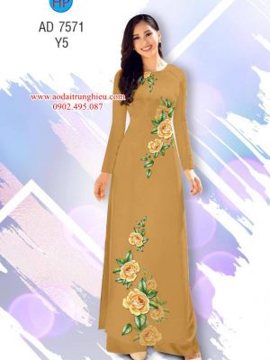 Vải áo dài Hoa hồng kiểu mới AD 7571 37 1563798239 269 Vai ao dai Hoa hong kieu moi AD 7571