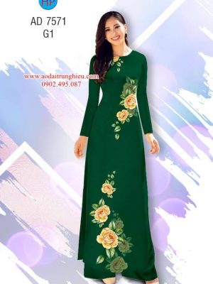 Vải áo dài Hoa hồng kiểu mới AD 7571 29 1563798239 302 Vai ao dai Hoa hong kieu moi AD 7571