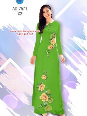 Vải áo dài Hoa hồng kiểu mới AD 7571 33 1563798239 392 Vai ao dai Hoa hong kieu moi AD 7571