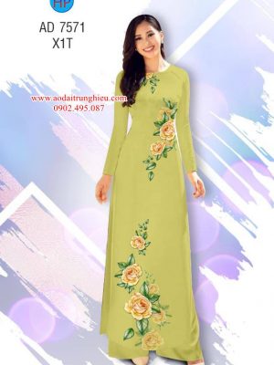 Vải áo dài Hoa hồng kiểu mới AD 7571 36 1563798239 919 Vai ao dai Hoa hong kieu moi AD 7571