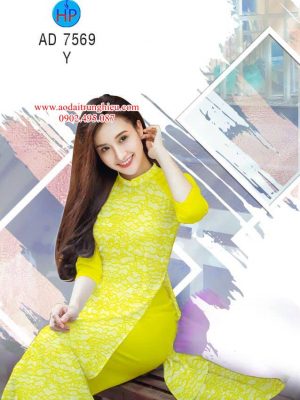 Vải áo dài hoa văn kiểu mới AD 7569 21 1563798323 57 Vai ao dai hoa van kieu moi AD 7569