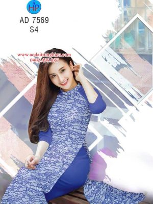 Vải áo dài hoa văn kiểu mới AD 7569 32 1563798324 755 Vai ao dai hoa van kieu moi AD 7569