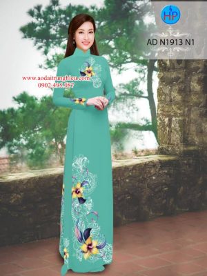 Vải áo dài Hoa Ly kiểu mới AD N1913 22 1563800468 256 Vai ao dai Hoa Ly kieu moi AD N1913