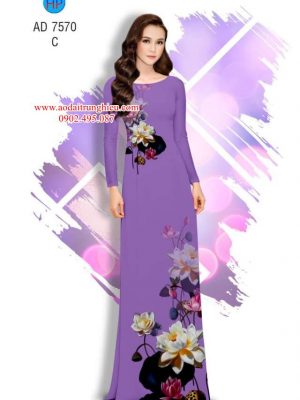 Vải áo dài Sen mới ra AD 7570 23 1563800586 496 Vai ao dai Sen moi ra AD 7570
