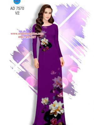 Vải áo dài Sen mới ra AD 7570 35 1563800587 862 Vai ao dai Sen moi ra AD 7570