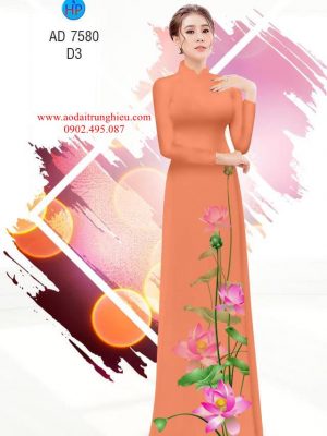 1563896692 211 Vai ao dai hoa Sen thiet ke 2019 AD 7580