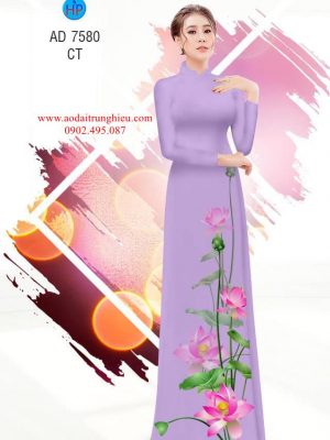 1563896692 751 Vai ao dai hoa Sen thiet ke 2019 AD 7580