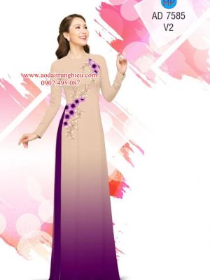 Vải áo dài hoa 3D kiểu mới AD 7585 25 1563899766 815 Vai ao dai hoa 3D kieu moi AD 7585