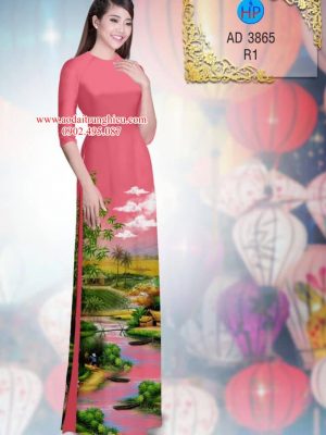Vải áo dài Quê hương yên bình thiết kế 2019 AD 3865 31 1563901748 462 Vai ao dai Que huong yen binh thiet ke 2019