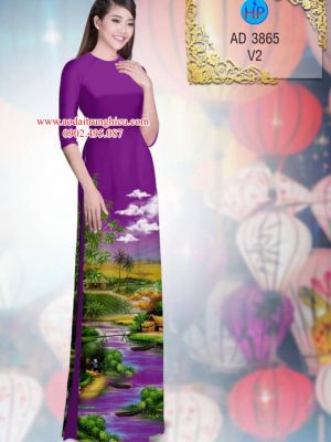 Vải áo dài Quê hương yên bình thiết kế 2019 AD 3865 35 1563901748 607 Vai ao dai Que huong yen binh thiet ke 2019